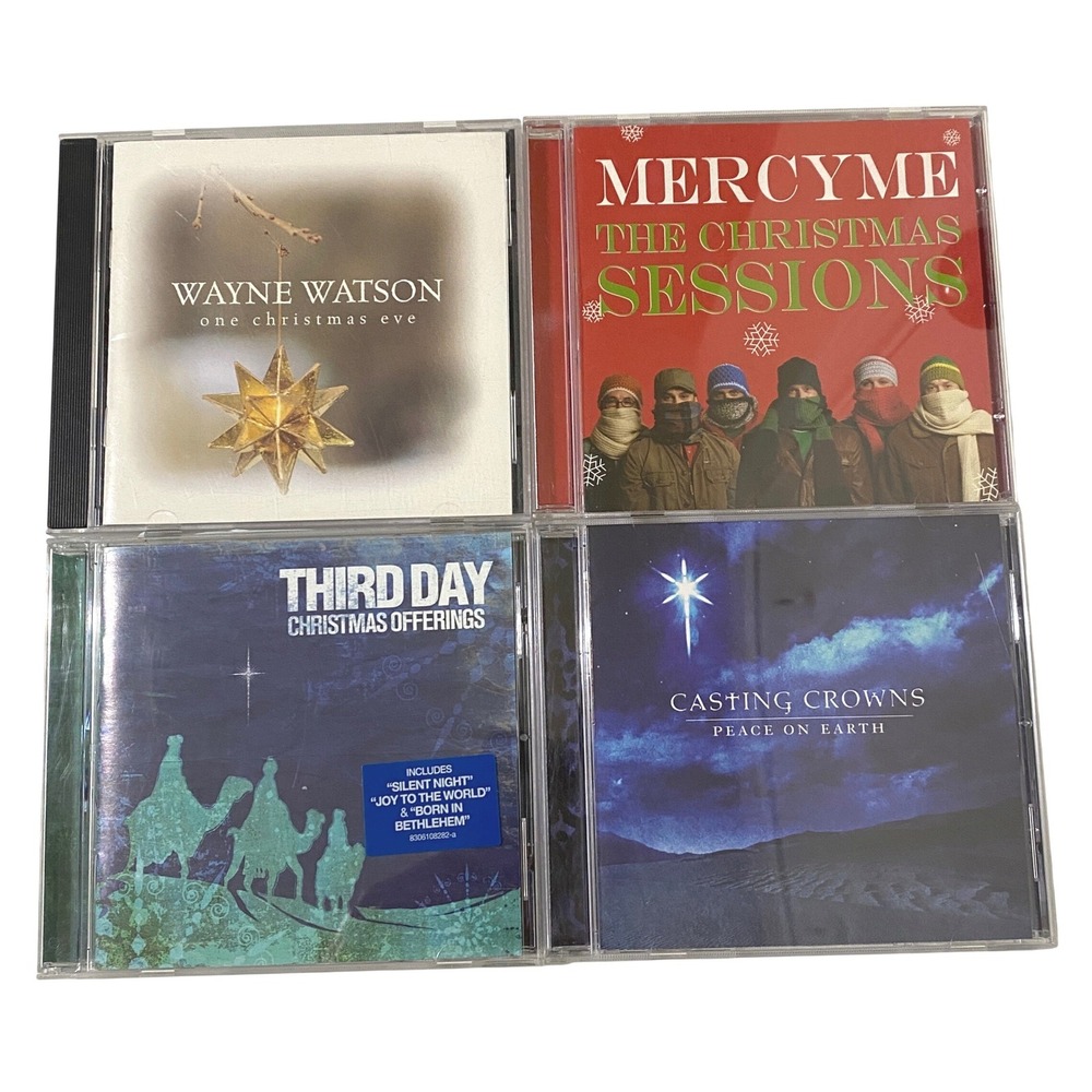 Christian Christmas CD Lot 4 MercyMe Casting Crowns Third Day Wayne Watson CCM